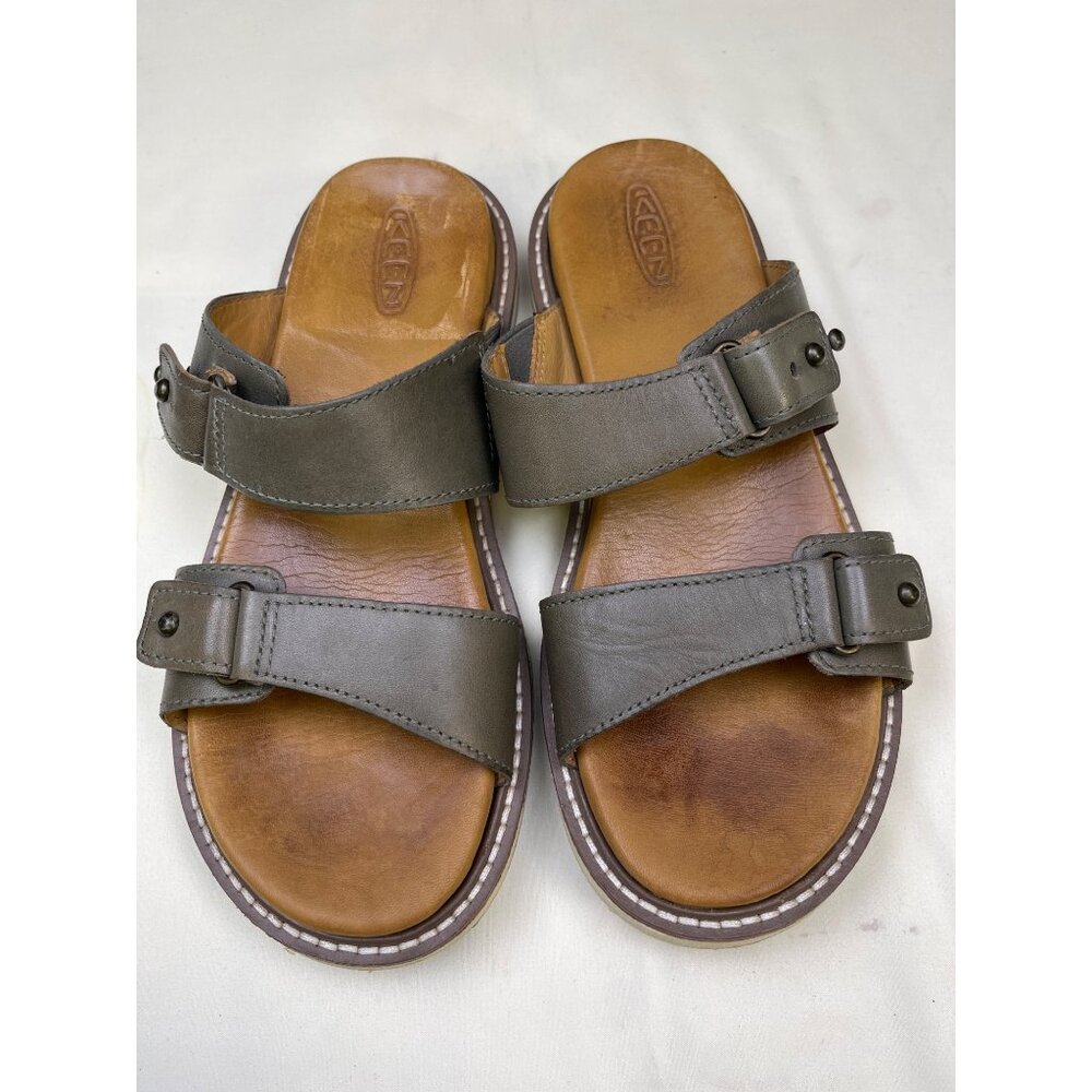 Keen Women's Silver Slide Birch Leather Sandals/Shoes Size6 SKU 5570
